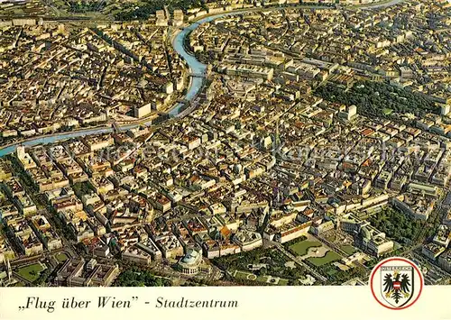 AK / Ansichtskarte Wien Fliegeraufnahme Stadtzentrum Wien