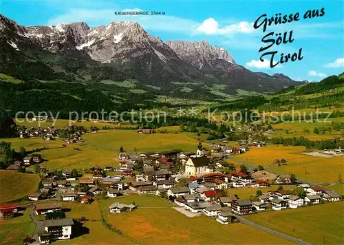 AK / Ansichtskarte Soell_Tirol Fliegeraufnahme  Soell_Tirol