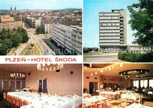 AK / Ansichtskarte Plzen_Pilsen Hotel Skoda Plzen Pilsen