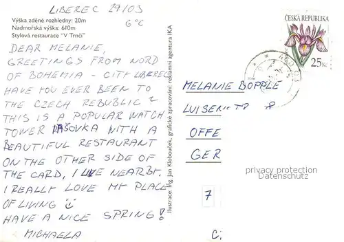 AK / Ansichtskarte Liberec Restaurant Rasovka Liberec