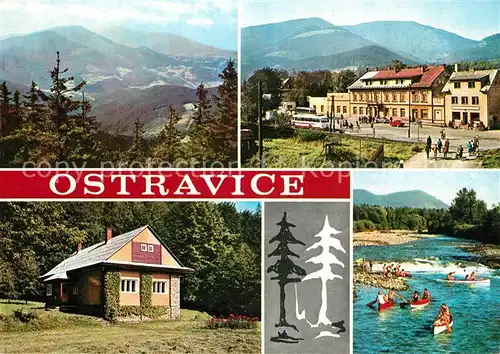 AK / Ansichtskarte Ostravice Bahnhof Panoramen Ostravice