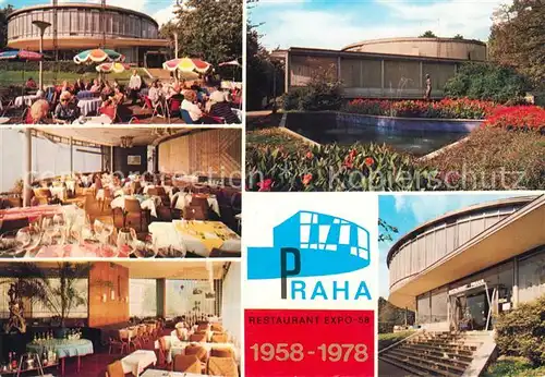 AK / Ansichtskarte Praha_Prahy_Prague Restaurant Praha EXPO 58 Praha_Prahy_Prague