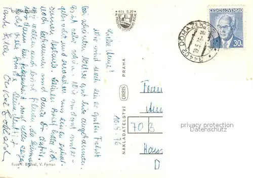 AK / Ansichtskarte Domazlice Stadttor Rathaus Stadtansicht Domazlice