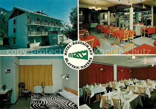 AK / Ansichtskarte Blatten_Naters Hotel Restaurant Massa Blatten_Naters