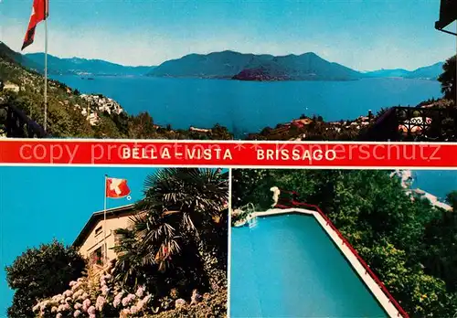 AK / Ansichtskarte Brissago_Lago_Maggiore Pension Restaurant Bella Vista Brissago_Lago_Maggiore