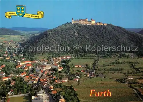 AK / Ansichtskarte Furth_Goettweig Fliegeraufnahme Benediktinerstift  Furth Goettweig
