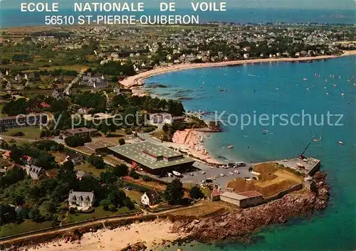 AK / Ansichtskarte Quiberon_Morbihan Fliegeraufnahme Saint Pierre Quiberon Morbihan