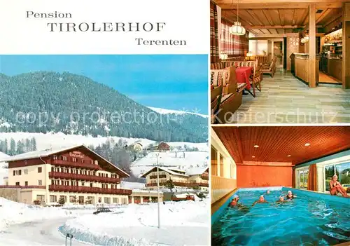 AK / Ansichtskarte Terenten_Vintl_Suedtirol Pension Tirolerhof Winter Hallenbad Terenten_Vintl_Suedtirol