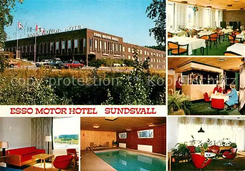 AK / Ansichtskarte Sundsvall Esso Motor Hotel Sundsvall