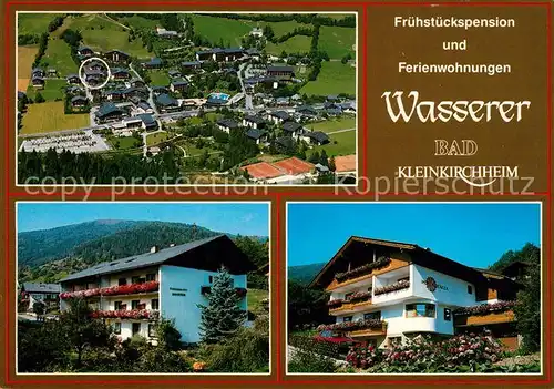 AK / Ansichtskarte Bad_Kleinkirchheim_Kaernten Fliegeraufnahme Fruehstueckspension Ferienwohnungen Wasserer Bad_Kleinkirchheim