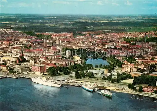 AK / Ansichtskarte Kiel Fliegeraufnahme Hafen Stadt Kiel