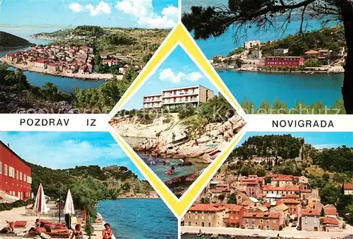 AK / Ansichtskarte Novigrad Fliegeraufnahme Stadtansichten Novigrad