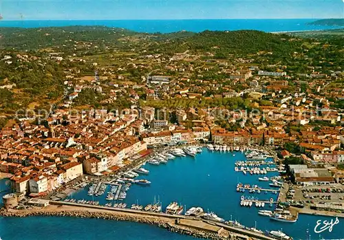 AK / Ansichtskarte Saint_Tropez_Var Fliegeraufnahme Hafen Saint_Tropez_Var