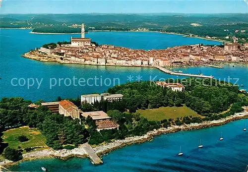 AK / Ansichtskarte Rovinj_Istrien Fliegeraufnahme Rovinj_Istrien