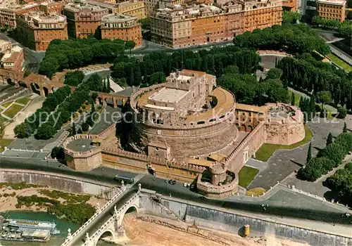 AK / Ansichtskarte Roma_Rom Fliegeraufnahme Castel Sant Angelo Roma_Rom