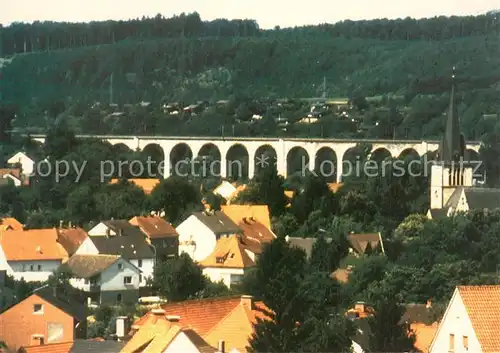 AK / Ansichtskarte Altenbeken Ortsuebersicht mit Viadukt Feriensiedlung Am Stapelberg Altenbeken