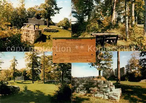 AK / Ansichtskarte Bad_Ditzenbach Ruine Hiltenburg Bad_Ditzenbach