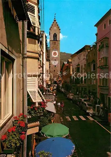 AK / Ansichtskarte Sterzing_Suedtirol Neustadtgasse gegen Zwoelferturm Sterzing Suedtirol