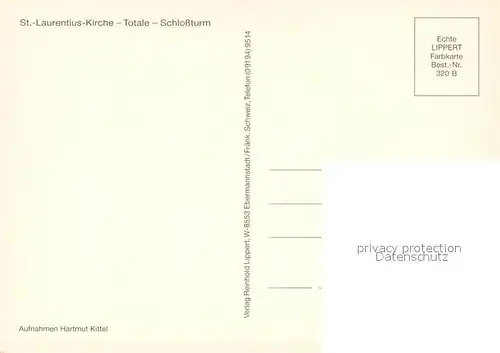 AK / Ansichtskarte Auerbach_Vogtland St Laurentius Kirche Totale Schlossturm Auerbach_Vogtland