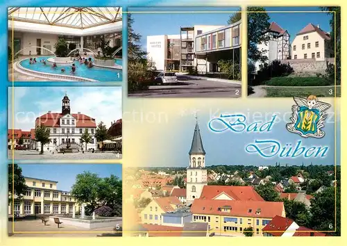 AK / Ansichtskarte Bad_Dueben Heide Spa Hotel Burg Rathaus Reha Zentrum St Nikolaikirche Bad_Dueben