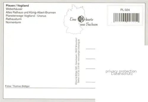 AK / Ansichtskarte Plauen_Vogtland Weberhaeuser Rathaus Koenig Albert Brunnen Planetenwege Vogtland Uranus Rathausturm Nonnenturm Wappen Plauen_Vogtland