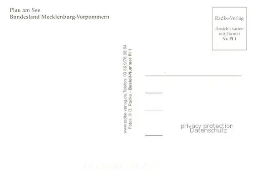 AK / Ansichtskarte Plau_See Elde Kanal Fahrgastschiff Bruecke Rathaus Ruderboot Wappen Plau_See