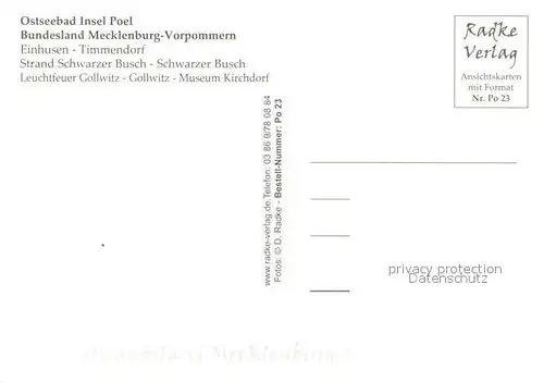 AK / Ansichtskarte Insel_Poel Einhusen Timmendorf Rapsfelder Strand Schwarzer Busch Leuchtfeuer Gollwitz Museum Kirchdorf Wappen Insel_Poel