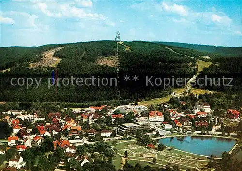 AK / Ansichtskarte Hahnenklee Bockswiese_Harz Panorama Heilklimatischer Hoehenluftkurort Fliegeraufnahme Hahnenklee Bockswiese