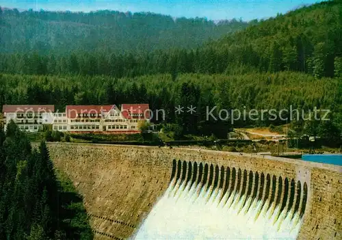AK / Ansichtskarte Forbach_Baden Schwarzenbach Talsperre im Schwarzwald Sperrmauer Forbach_Baden