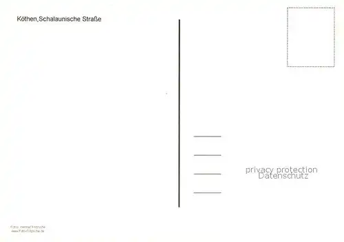 AK / Ansichtskarte Koethen_Anhalt Schalaunische Strasse Wasserspiele Fussgaengerzone Altstadt Koethen Anhalt