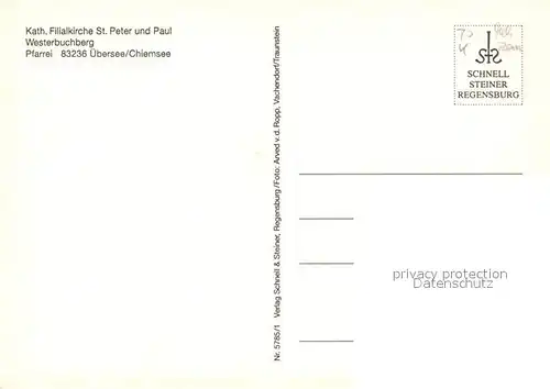 AK / Ansichtskarte uebersee Kath Filialkirche St Peter und Paul uebersee