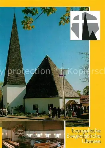 AK / Ansichtskarte uebersee Ev Ewigkeitskirche uebersee