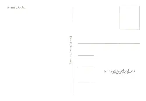 AK / Ansichtskarte Ainring Ortsmotiv mit Kirche Landstrasse Alpenblick Blumenschmuck Schild Ainring