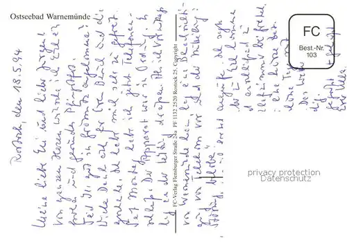 AK / Ansichtskarte Warnemuende_Ostseebad Baumallee Kirche Warnemuende_Ostseebad