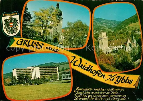 AK / Ansichtskarte Waidhofen_Ybbs Kirche Schloss Waidhofen Ybbs