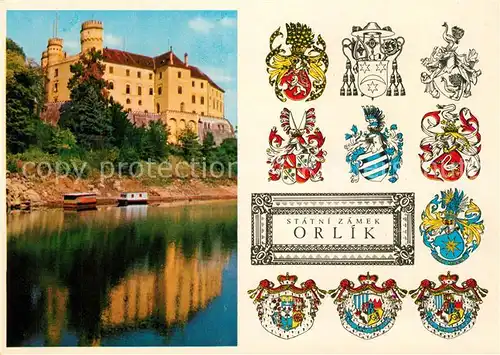 AK / Ansichtskarte Orlik_nad_Vltavou Schloss Orlik_nad_Vltavou