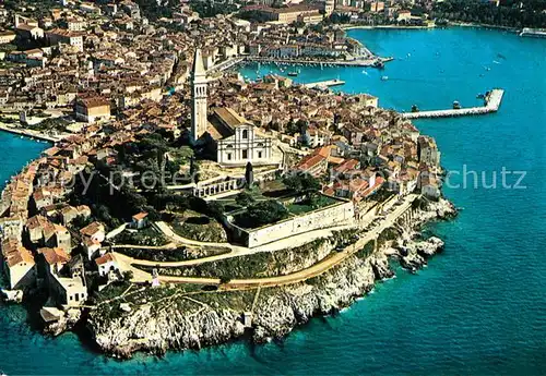 AK / Ansichtskarte Rovinj_Istrien Fliegeraufnahme Rovinj_Istrien
