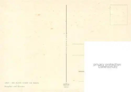 AK / Ansichtskarte Linz_Rhein Burgplatz Rheintor Restaurant Cafe Burghof  Linz_Rhein