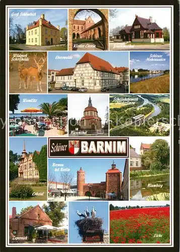 AK / Ansichtskarte Barnim Sehenswuerdigkeiten der Region Brandenburger Land 
