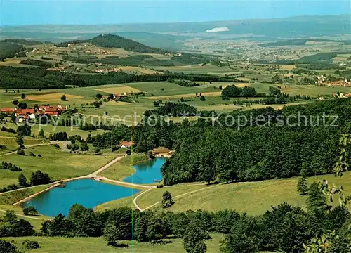 AK / Ansichtskarte Poppenhausen_Rhoen Landschaftspanorama Naturpark Rhoen Blick von Wasserkuppe Eube auf Guckaisee Ebersburg Neuhof Monte Kali Poppenhausen Rhoen