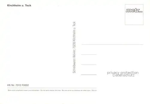 AK / Ansichtskarte Kirchheim_Teck Panorama Kirchheim Teck