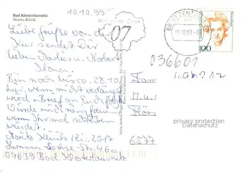 AK / Ansichtskarte Bad_Klosterlausnitz Moritz Klinik Cafe Restaurant Park Wappen Bad_Klosterlausnitz