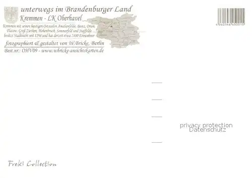 AK / Ansichtskarte Kremmen Rathaus Sana Klinik Sommerfeld Kremmener See Scheunenviertel Schloss Ziethen Kremmen