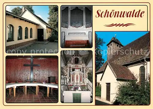 AK / Ansichtskarte Schoenwalde_Altmark Dorfkirche Gemeindehaus Paul Gerhardt Schoenwalde Altmark