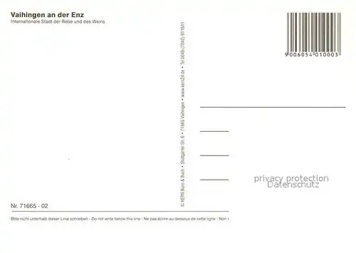 AK / Ansichtskarte Vaihingen_Enz Rathaus Schloss Runder Turm Strasse Vaihingen Enz