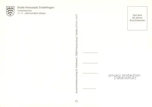 AK / Ansichtskarte Sindelfingen Martinskirche Sindelfingen