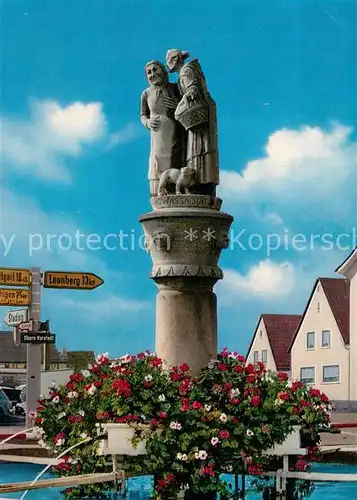 AK / Ansichtskarte Sindelfingen Marktbrunnen mit Schwaetzweibern Sindelfingen