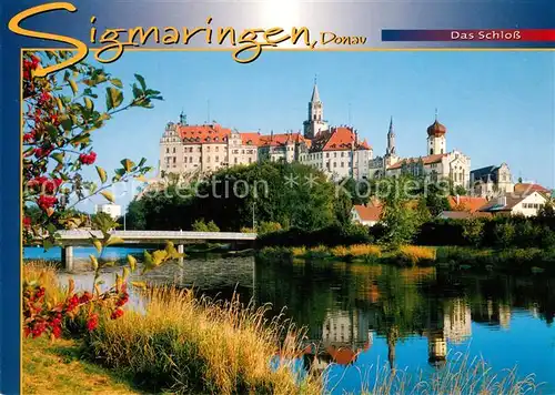 AK / Ansichtskarte Sigmaringen Schloss Donaupartie Sigmaringen