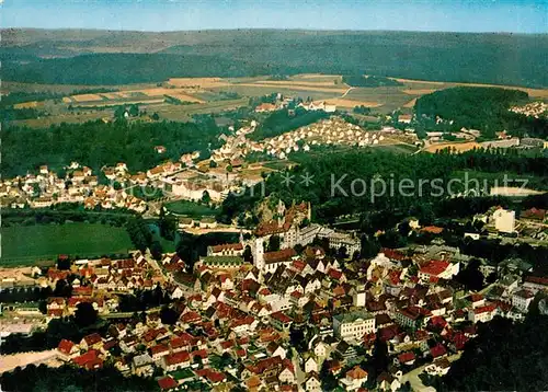 AK / Ansichtskarte Sigmaringen Fliegeraufnahme Sigmaringen