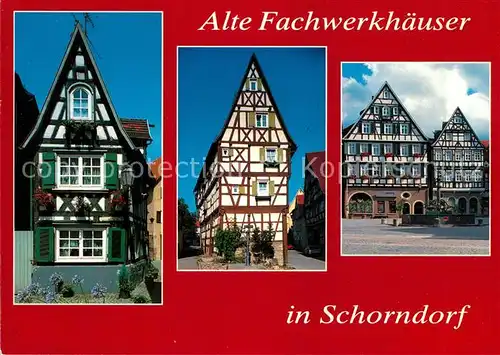 AK / Ansichtskarte Schorndorf_Wuerttemberg Fachwerkhaeuser Schorndorf Wuerttemberg